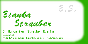 bianka strauber business card